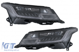 LED Headlights suitable for Range Rover Sport L494 (2013-2017) with Dynamic Signal Conversion to 2018-up Model Matrix Look-image-6067068