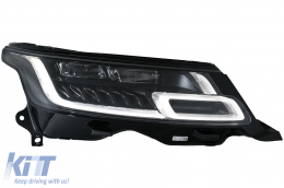 LED Headlights suitable for Range Rover Sport L494 (2013-2017) with Dynamic Signal Conversion to 2018-up Model Matrix Look-image-6067072