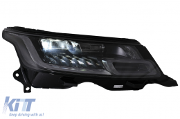 LED Headlights suitable for Range Rover Sport L494 (2013-2017) with Dynamic Signal Conversion to 2018-up Model Matrix Look-image-6067080