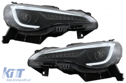 LED Headlights suitable for Toyota 86 (2012-2019) Subaru BRZ (2012-2018) Scion FR-S (2013-2016) with Sequential Dynamic Turning Lights - HLSUBRZ