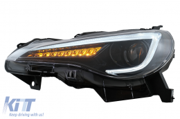 LED Headlights suitable for Toyota 86 (2012-2019) Subaru BRZ (2012-2018) Scion FR-S (2013-2016) with Sequential Dynamic Turning Lights-image-6068765