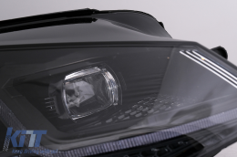 LED Headlights suitable for VW Golf 7 VII (2012-2017) Black Facelift G7.5 Design with Sequential Dynamic Turning Lights-image-6105933