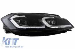 LED Headlights suitable for VW Golf 7.5 VII Facelift (2017-up) with Sequential Dynamic Turning Lights-image-6049222