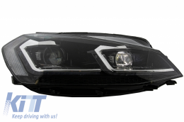 LED Headlights suitable for VW Golf 7.5 VII Facelift (2017-up) with Sequential Dynamic Turning Lights-image-6049226