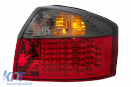 LED Luces traseras adecuado para Audi A4 B6 8E Sedan 10.2000-10.2004 rojo Humo-image-6089316