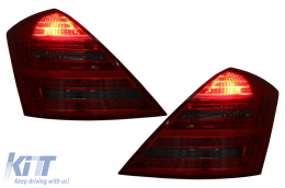 LED Luces traseras para Mercedes Clase S W221 05-09 rojo Humo Dinámica Torneado Señal-image-6089795