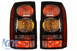 LED Luces traseras para Rover Discovery 3 y 4 04-16 Negro Conversión a Facelift Look-image-6026480