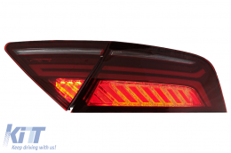 LED Luci Fanali Posteriori Ciliegia Rosso Fumo per AUDI A7 4G 2010-2014 Facelift Look-image-6013397