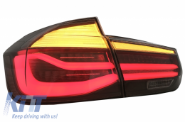 LED Luci posteriori per BMW F30 11-19 Rosso Fumo Conversione LCI Svolta Dinamica-image-6024721