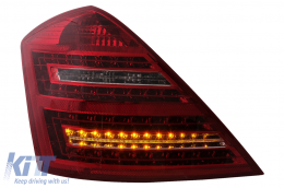 LED Luci posteriori per Mercedes Classe S W221 2005-2009 rosso bianco-image-6088084