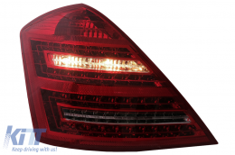 LED Luci posteriori per Mercedes Classe S W221 2005-2009 rosso bianco-image-6088088