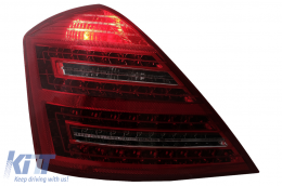 LED Luci posteriori per Mercedes Classe S W221 2005-2009 rosso bianco-image-6088090