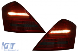 LED Luci posteriori per Mercedes Classe S W221 05-09 rosso Fumo Dinamico girando Segnale-image-6089793