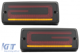 LED Luci posteriori per Mercedes G W463 08-17 Facelift 18 Look Dinamico Start Up Fumo-image-6079362