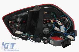 LED Rückleuchten für BMW 3er E90 2005-2008 LED Lichtleiste LCI-Design rot Rauch-image-6087436