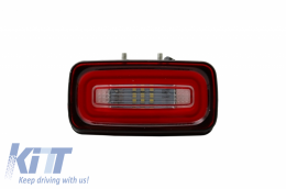 LED Rear Bumper Fog Lamp Light Bar suitable for Mercedes G-Class W463 (1989-2015) Red Clear-image-6034200