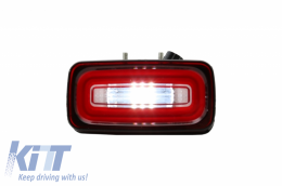 LED Rear Bumper Fog Lamp Light Bar suitable for Mercedes G-Class W463 (1989-2015) Red Clear-image-6034202