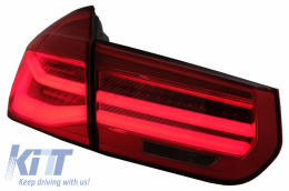 LED Taillights Conversion to LCI Design suitable for BMW 3 Series F30 Pre LCI LCI (2011-2019) Red Clear with Dynamic Sequential Turning Light-image-6024708