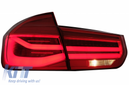 LED Taillights Conversion to LCI Design suitable for BMW 3 Series F30 Pre LCI LCI (2011-2019) Red Clear with Dynamic Sequential Turning Light-image-6024712