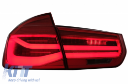 LED Taillights Conversion to LCI Design suitable for BMW 3 Series F30 Pre LCI LCI (2011-2019) Red Clear with Dynamic Sequential Turning Light-image-6024714