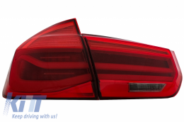 LED Taillights Conversion to LCI Design suitable for BMW 3 Series F30 Pre LCI LCI (2011-2019) Red Clear with Dynamic Sequential Turning Light-image-6064423