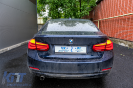 LED Taillights Conversion to LCI Design suitable for BMW 3 Series F30 Pre LCI LCI (2011-2019) Red Clear with Dynamic Sequential Turning Light-image-6072499