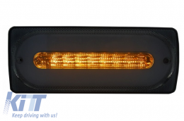 LED Taillights Light Bar suitable for Mercedes G-class W463 (1989-2015) Smoke Dynamic Sequential Turning Lights-image-6018730