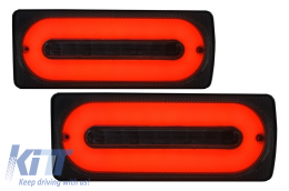 LED Taillights Light Bar suitable for Mercedes G-class W463 (1989-2015) with Rear Bumper Fog Lamp and Turning Lights Sequential Dynamic-image-6046919