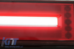 LED Taillights Light Bar suitable for Mercedes G-Class W463 (2008-2017) Facelift 2018 Design Dynamic Sequential Turning Lights Smoke Red-image-6060624