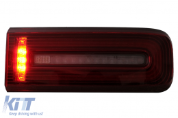 LED Taillights Light Bar suitable for Mercedes G-Class W463 (2008-2017) Facelift 2018 Design Dynamic Sequential Turning Lights Red Smoke-image-6102814