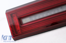 LED Taillights Light Bar suitable for Mercedes G-Class W463 (2008-2017) Facelift 2018 Design Dynamic Sequential Turning Lights Red Smoke-image-6102818