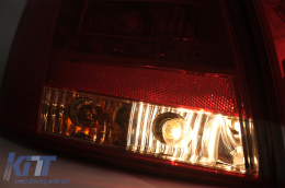 LED Taillights suitable for Audi A4 B7 Avant 8ED (11.2004-2007) Red Clear-image-6086886