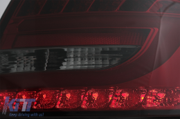 LED Taillights suitable for Audi A6 C6 4F Limousine (04.2004-2008) Red Smoke 7PIN-image-6089396