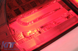 LED Taillights suitable for BMW 3 Series E90 (2005-2008) LED Light Bar LCI Design Red Clear-image-6087084