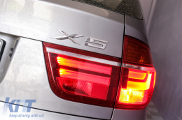 LED Taillights suitable for BMW X5 E70 (2007-2010) Light Bar LCI Facelift Design-image-6085118