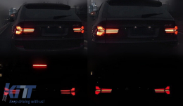 LED Taillights suitable for BMW X5 E70 (2007-2013) Light Bar Upgrade to G05 LCI Design-image-6109847