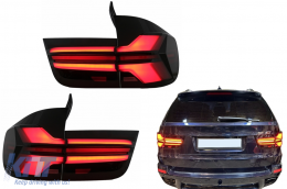 LED Taillights suitable for BMW X5 E70 (2007-2013) Light Bar Upgrade to G05 LCI Design-image-6109849