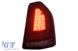 LED Taillights suitable for Chrysler 300 LD Lancia Thema (2011-2014) with Dynamic Start-up Display-image-6110106