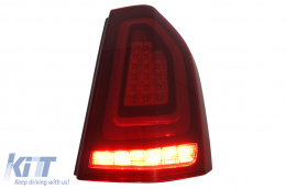 LED Taillights suitable for Chrysler 300 LD Lancia Thema (2011-2014) with Dynamic Start-up Display-image-6110112