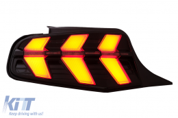 LED Taillights suitable for Ford Mustang V Pre-Facelift (2010-2012) Smoke 7 Modes with Dynamic Sequential Turning Lights-image-6107244