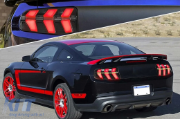 LED Taillights suitable for Ford Mustang V Pre-Facelift (2010-2012) Smoke 7 Modes with Dynamic Sequential Turning Lights-image-6107278