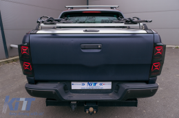 LED Taillights suitable for Ford Ranger (2012-2018) Smoke with Sequential Dynamic Turning Lights-image-6091953