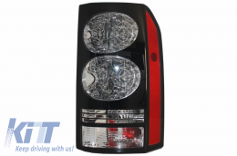 LED Taillights suitable for Land Rover Discovery III 3 & IV 4 (2004-2016) Black Conversion to Facelift Look-image-6026174