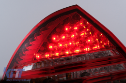 LED Taillights suitable for Mercedes C-Class W203 Sedan (2000-2004) Red Clear-image-6104837