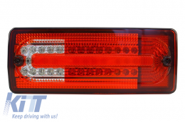 LED Taillights suitable for Mercedes G-Class W463 (1989-2015) Red Clear-image-6020993