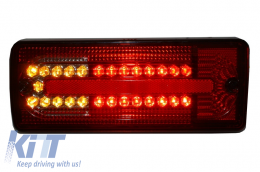 LED Taillights suitable for Mercedes G-Class W463 (1989-2015) Red Clear-image-6020997