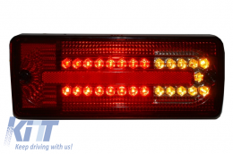 LED Taillights suitable for Mercedes G-Class W463 (1989-2015) Red Clear-image-6020998