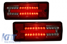 LED Taillights suitable for Mercedes G-Class W463 (1989-2015) Red Clear-image-6020999