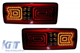 LED Taillights suitable for Mercedes G-class W463 (1989-2015) Red/Smoke - TLMBW463RSL