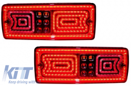 LED Taillights suitable for Mercedes G-class W463 (1989-2015) Red/Smoke-image-6106643